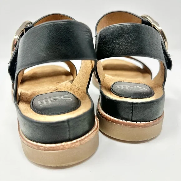 Sofft Leopard, Black and Tan Sandals Size 6 - Picture 8 of 10